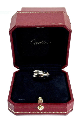 Bague 51 Cartier - Bague Trinity en or gris 58 Facettes