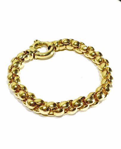 Bracelet Bracelet or jaune et saphir 58 Facettes