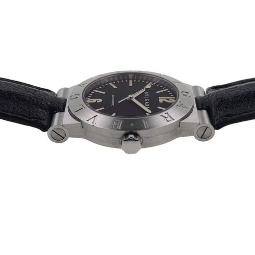 Montre BVLGARI Diagono LC35S Acier inoxydable Pièce de monnaie romaine antique Monete Bulgari 58 Facettes