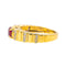 Bague 57 Bague Or jaune Rubis, Diamant 58 Facettes 4099638CN