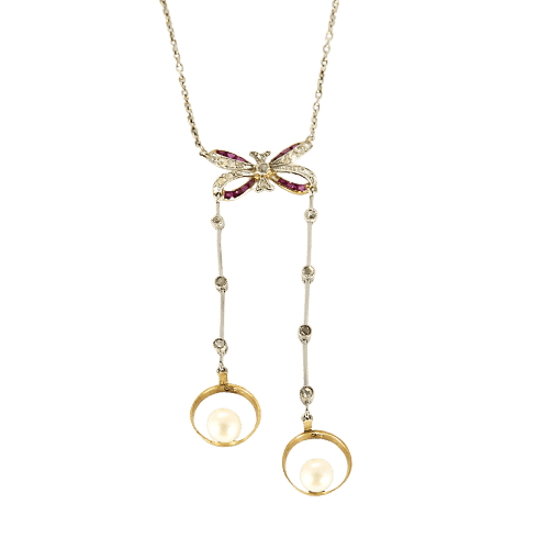 Collier Collier en Or jaune & blanc 18k 58 Facettes B230370