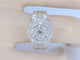 Bague 54 Bague entourage en or blanc avec diamants 58 Facettes 2041