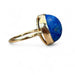 Bague 53 Bague Lapis lazuli en or jaune 58 Facettes 305