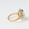 Bague 52 BAGUE EMERAUDE ENTOURAGE DIAMANTS OR JAUNE 18K 58 Facettes