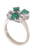 Bague 50 Bague émeraudes et diamants années 50' 58 Facettes 092081