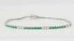 Bracelet 18cm Bracelet émeraudes et diamants 58 Facettes 32238