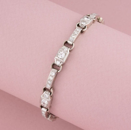 Bracelet Bracelet Art Déco diamants 58 Facettes