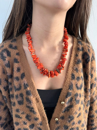 Collier Collier Corail Rouge 58 Facettes