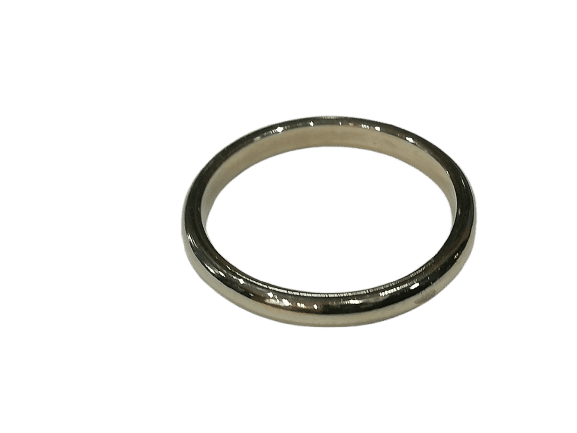 Bague 56 Alliance Or Blanc 58 Facettes