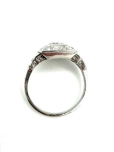 Bague 58 Bague Art-Déco, platine et diamants 58 Facettes