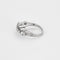 Bague 57.5 Bague en or gris et diamants 58 Facettes COL31342