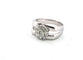 Bague 51 Bague en or blanc avec diamants 58 Facettes