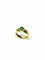 Bague 51 Bague or jaune, émeraude et diamants 58 Facettes