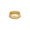 Bague 56 Bague jonc en or jaune 18K diamants 58 Facettes ALE42765