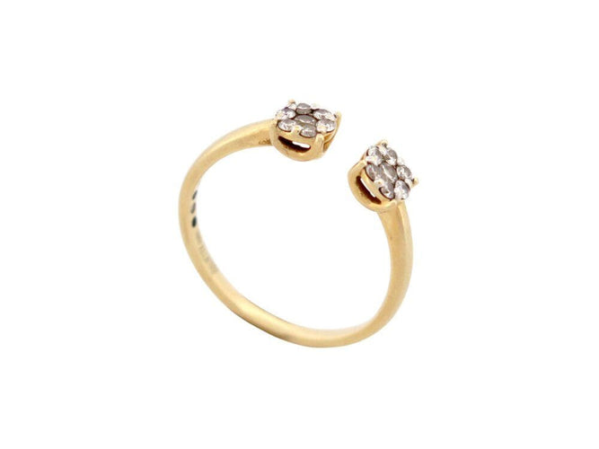 Bague 54 bague juliette juju j0306y 5mm en or jaune 18k & diamants 0.25ct 58 Facettes 267116