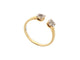 Bague 54 bague juliette juju j0306y 5mm en or jaune 18k & diamants 0.25ct 58 Facettes 267116