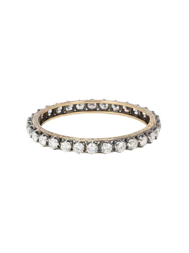 Bracelet Bracelet jonc vintage or argent diamants 12 ct 58 Facettes 1088