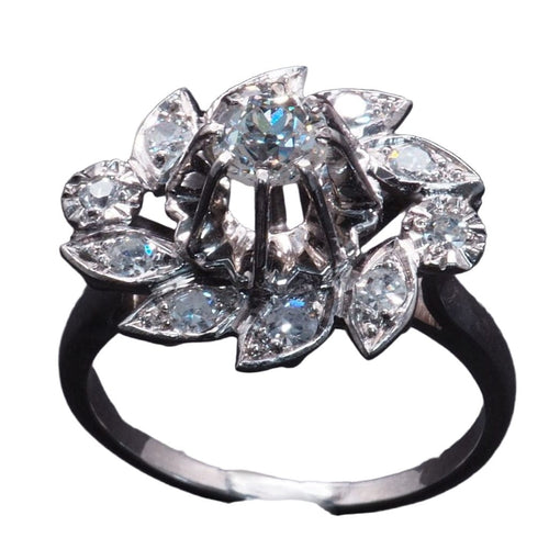 Bague 57 Bague Marguerite Diamants 58 Facettes 16210