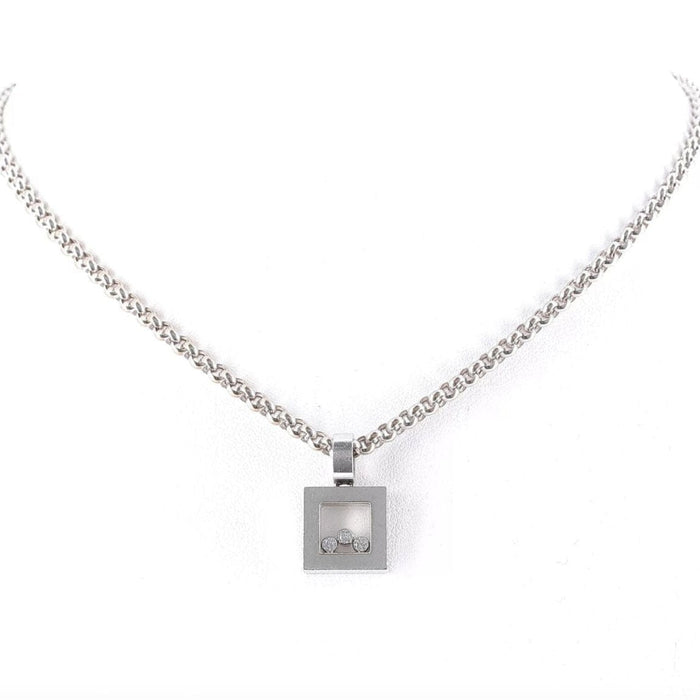 Collier CHOPARD - Collier Happy Diamonds or blanc et diamants 58 Facettes 62216