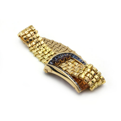 Bracelet Bracelet Ceinture - Or jaune, Saphirs & Rubis 58 Facettes 250202R