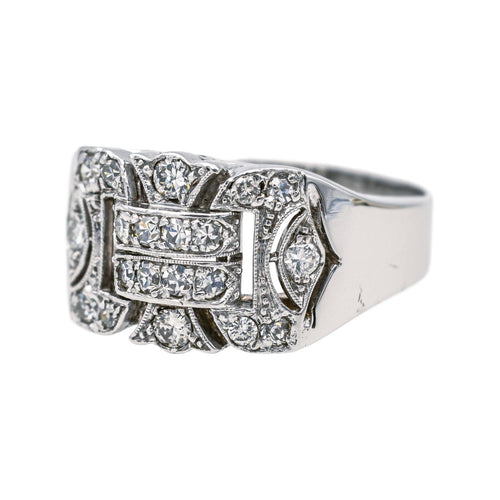 Bague 56 Bague Or blanc Diamant 58 Facettes 3888048CN
