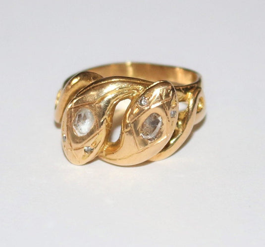 Bague 53 Bague Serpents XIXe 58 Facettes 426