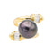 Bague 51 Bague Or jaune Perle de tahiti, Diamant 58 Facettes 3260296RV