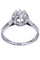 Bague 52 Solitaire or blanc diamant 0.55 carat 58 Facettes 058511