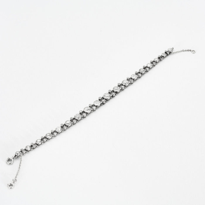 Bracelet Bracelet platine ligne diamants 58 Facettes