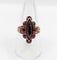 Bague 58 Bague marquise antique or rose 18k grenats sur paillons (circa 1890) 58 Facettes A05967