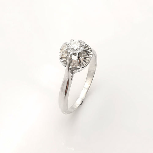 Bague 52 bague solitaire or et diamant 58 Facettes