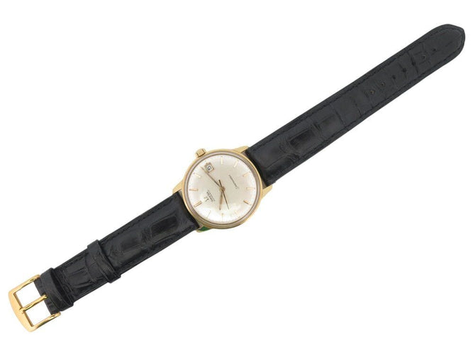 Montre vintage montre OMEGA seamaster automatique 34 mm en or jaune 18k 58 Facettes 267485