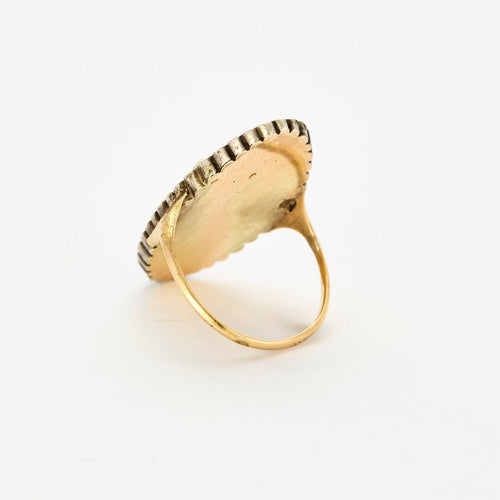 Bague 52 Bague  Marquise Rubis Perles 58 Facettes