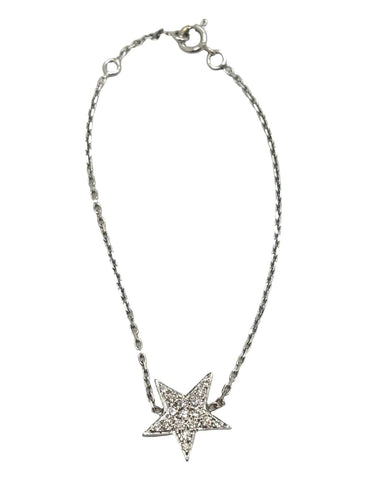 Bracelet Bracelet étoile or blanc et diamants 58 Facettes