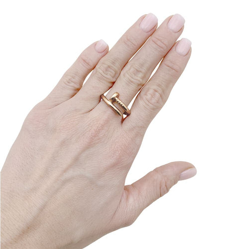 Bague 55 Bague Cartier, "Juste un Clou", or rose. 58 Facettes 35195