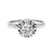 Bague 51 Bague Solitaire Or blanc Diamant 58 Facettes 578058CD