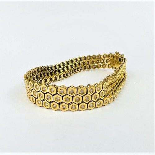 Bracelet Bracelet Rivière 3 rangs avec Diamants 58 Facettes 20400000507