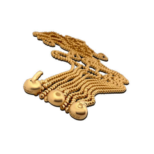 Collier Collier Cartier Draperie en or jaune 18 carats 58 Facettes D6