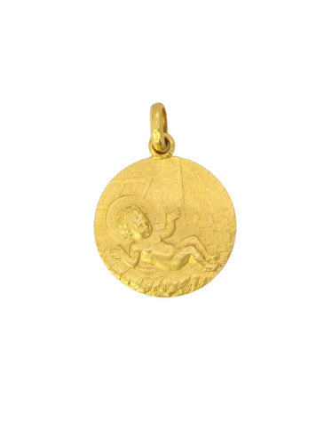 Pendentif Pendentif religieux vintage Jésus nouveau né or jaune 58 Facettes 1087.17
