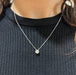 Collier Collier solitaire diamant et or blanc 58 Facettes