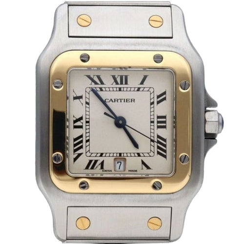 Montre Montre à quartz Cartier Santos Galbee 58 Facettes MT41457