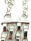 Collier HERMES. Collection « Darius », collier en argent 925/00 58 Facettes
