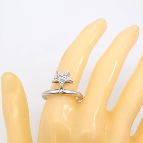 Bague 53 Bague en or blanc 18 carats & diamants 58 Facettes