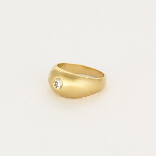 Bague 48 Bague jonc en or jaune 18K diamant 58 Facettes ALE42763