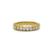 Bague 48 Demi-alliance or jaune diamants 58 Facettes 220511R