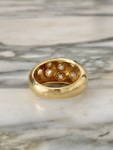 Bague 53 Bague boule constellation or jaune et diamants 58 Facettes