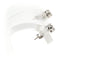 Boucles d'oreilles Boucles d'oreilles contemporaine en or blanc 18 carats serties de diamant 58 Facettes B670