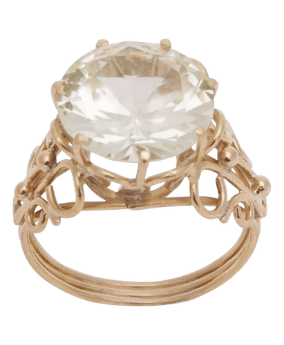 53号戒指 18K黄金帝王戒指 绿色蓝宝石 58 Facettes BO210630/IMPERIALE