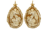 Boucles d'oreilles Boucles d'oreilles camées antiques en or jaune 58 Facettes 7682