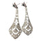 Boucles d'oreilles Boucles d'oreilles en platine de style Art déco avec diamants et émeraudes 58 Facettes Q354B